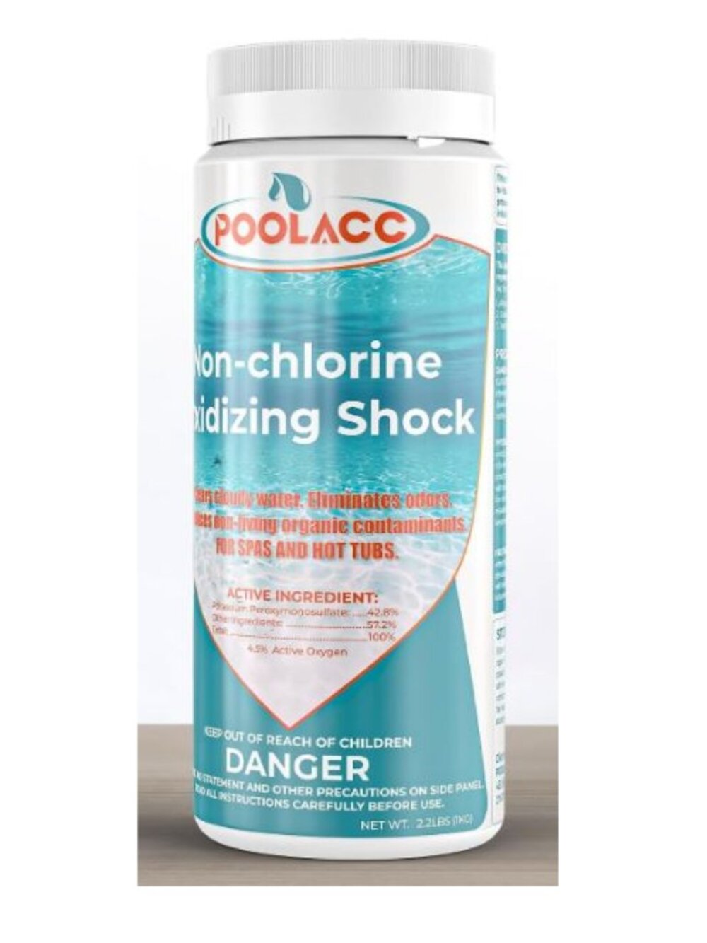 Non-Chlorine Spa Shock Oxidizer Cleaner for Hot Tub, 2.2 lbs